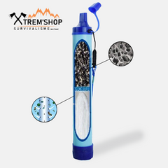 filtre à eau multifonction en utilisation