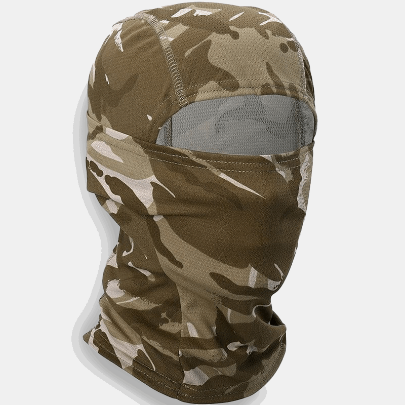 cagoule camouflage multifonction gros plan