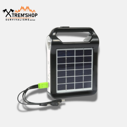 batterie solaire portable 2400 mah vue de face