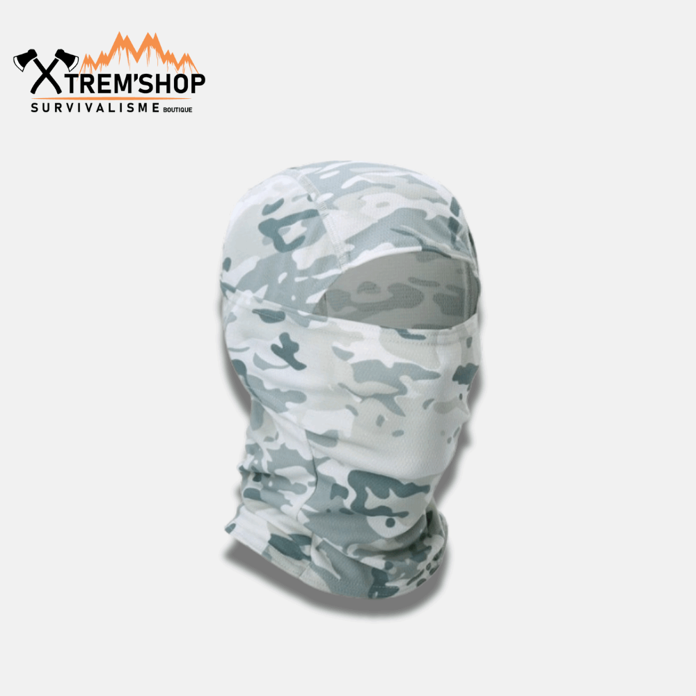 cagoule camouflage multifonction vue de dos