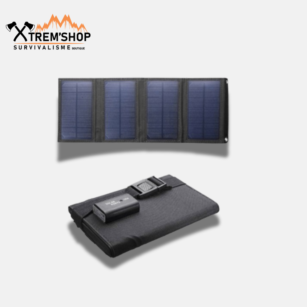 chargeur solaire vue de face