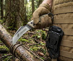 couteau karambit à lame fixe lame courbée