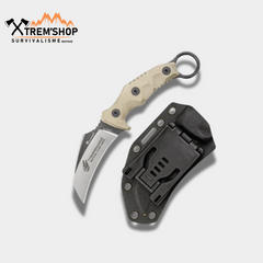 couteau karambit à lame fixe vue de face
