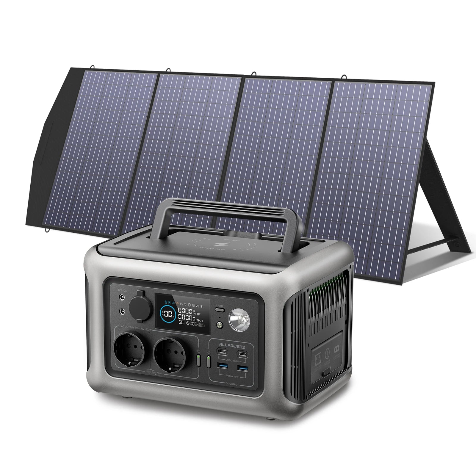 générateur solaire allpowers r600 vue d'ensemble