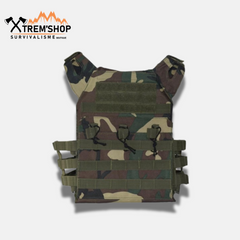 gilet tactique camouflage forêt molle vue de face