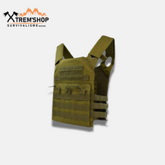 gilet tactique vert molle vue de face