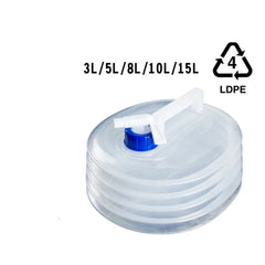 réserve d'eau pliable bouchon verseur
