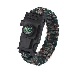bracelet paracorde de survie fermoir métallique