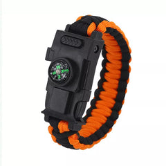bracelet paracorde de survie coloris orange