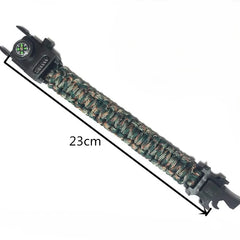 bracelet paracorde de survie coloris kaki