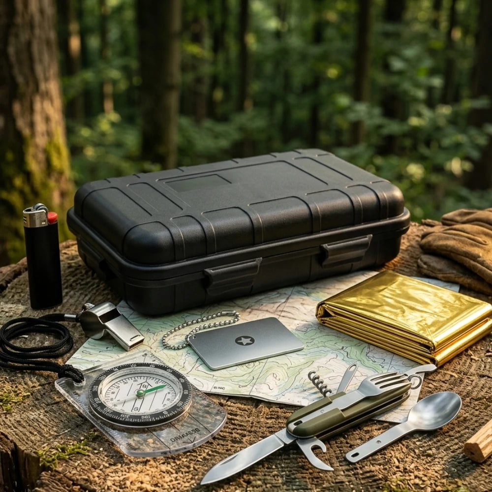 kit de survie français hero premium fond sombre