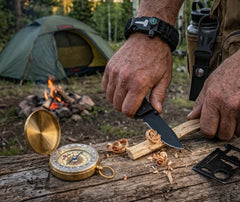 kit de survie camping hero premium fond sombre