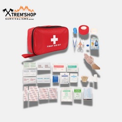kit de secours complet camping vue de face