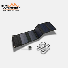 panneau solaire pour toile de tente installé
