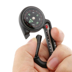 boussole mousqueton 2 en 1 thermomètre intégré