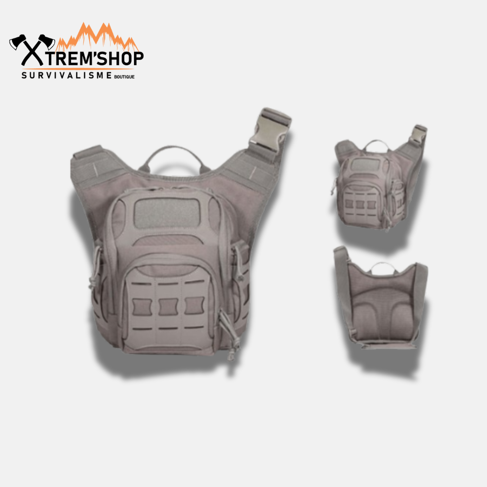 sac à dos de survie ultra léger vue de trois quarts