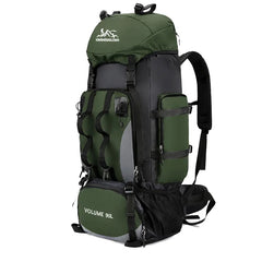 Sac à dos de randonnée 90L imperméable coloris armée