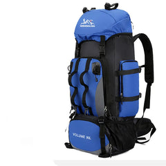 Sac à dos de randonnée 90L imperméable coloris bleu clair