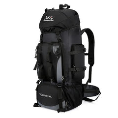 Sac à dos de randonnée 90L imperméable coloris noir