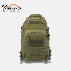 sac à dos de survivalisme vue de trois quarts
