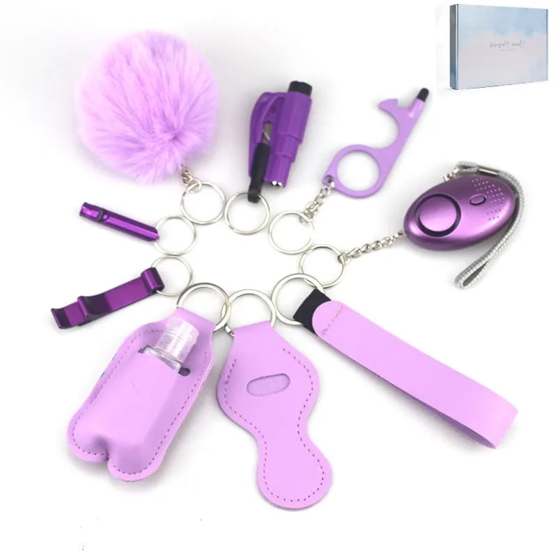 porte-clé auto-défense anneau porte-clés