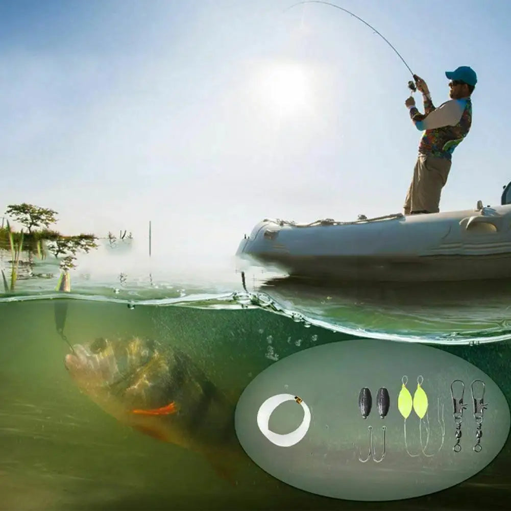 kit de pêche spécial survie fil et plombs