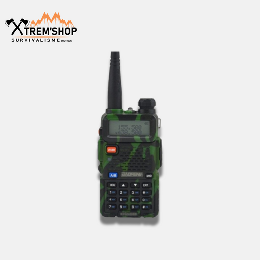 talkie walkie camouflage vue d'ensemble