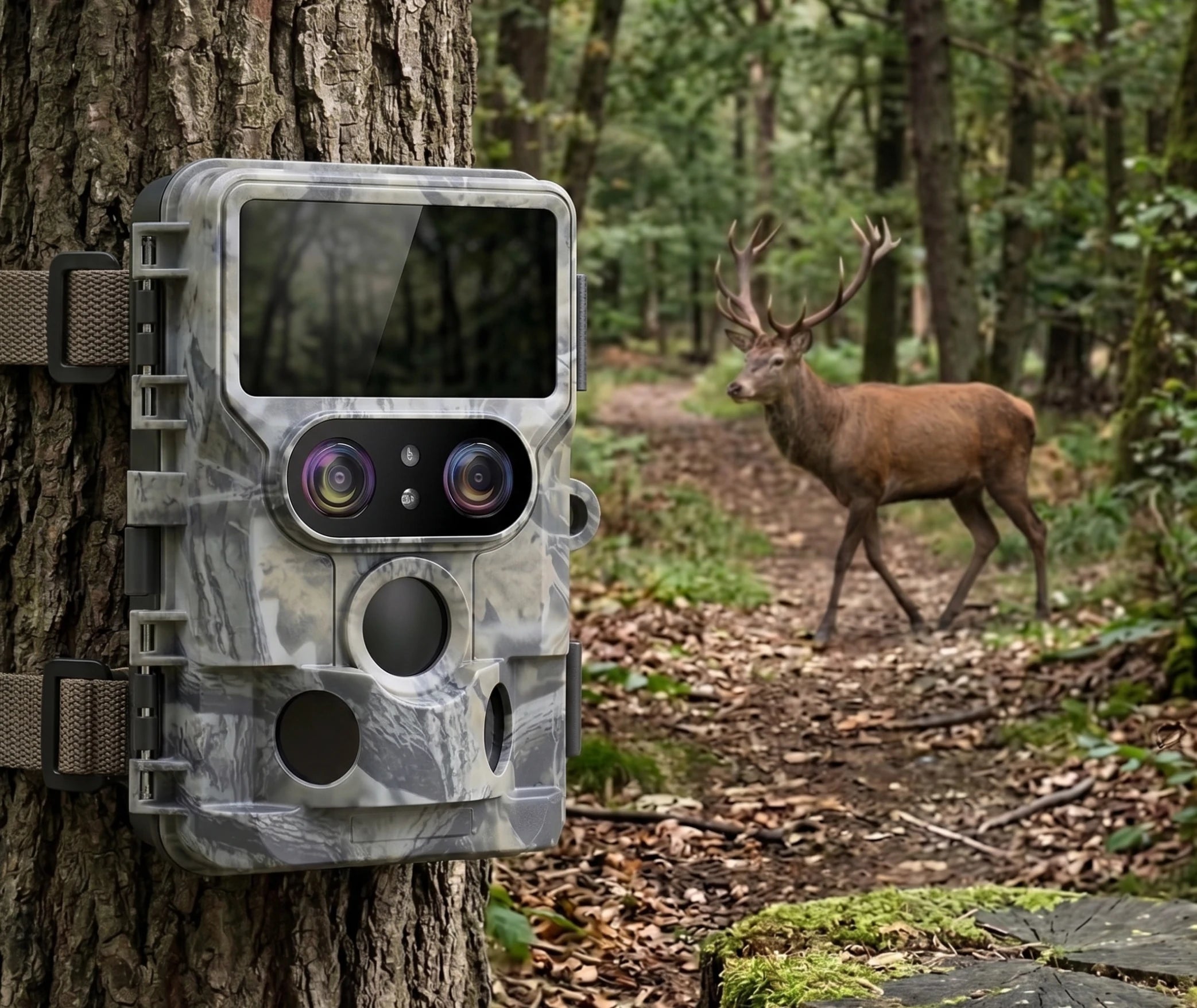 caméra de chasse 4k tr-92s en situation
