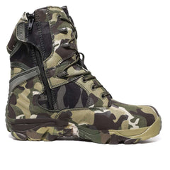 chaussure militaire hiver en situation