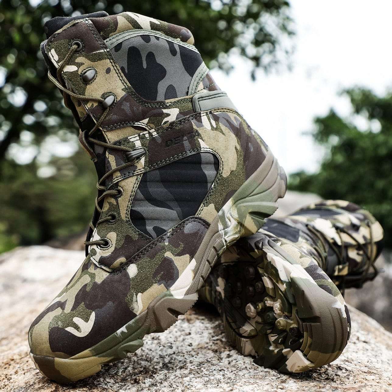 chaussure militaire hiver vue d'ensemble