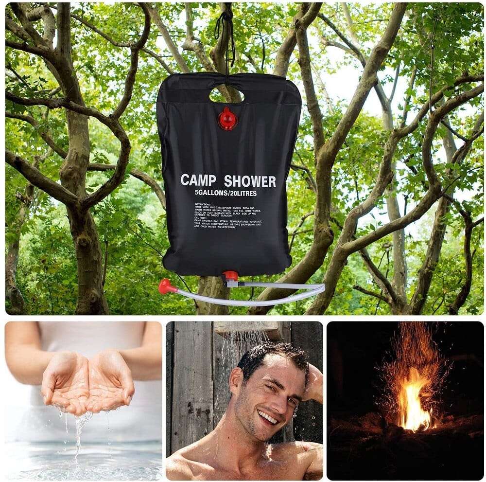 douche naturelle de survie poche solaire