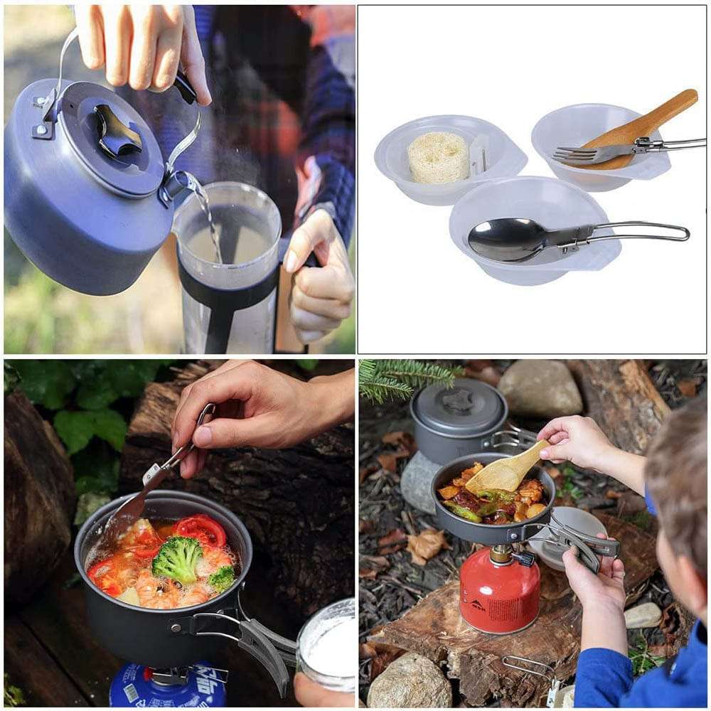 kit de cuisine aluminium militaire pièces détaillées