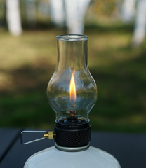 lampe à gaz portable de camping vue d'ensemble