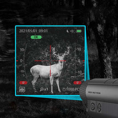 monoculaire vision nocturne chasse nv500 vue de trois quarts