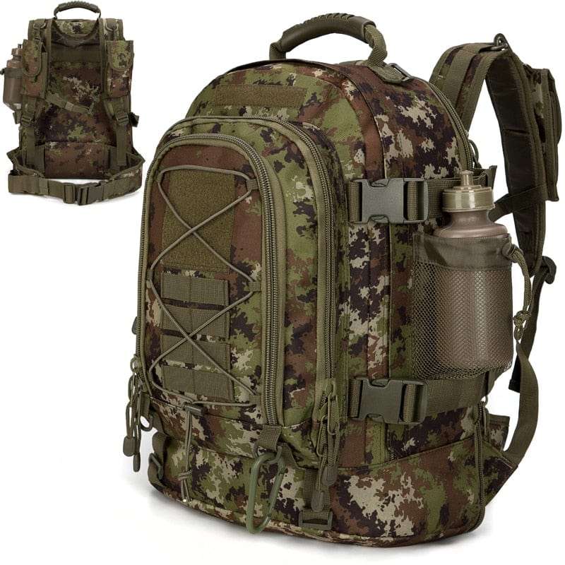 Sac à dos survivalisme 60L camouflage forêt
