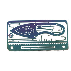 carte de survie 17 en 1 outils multifonctions