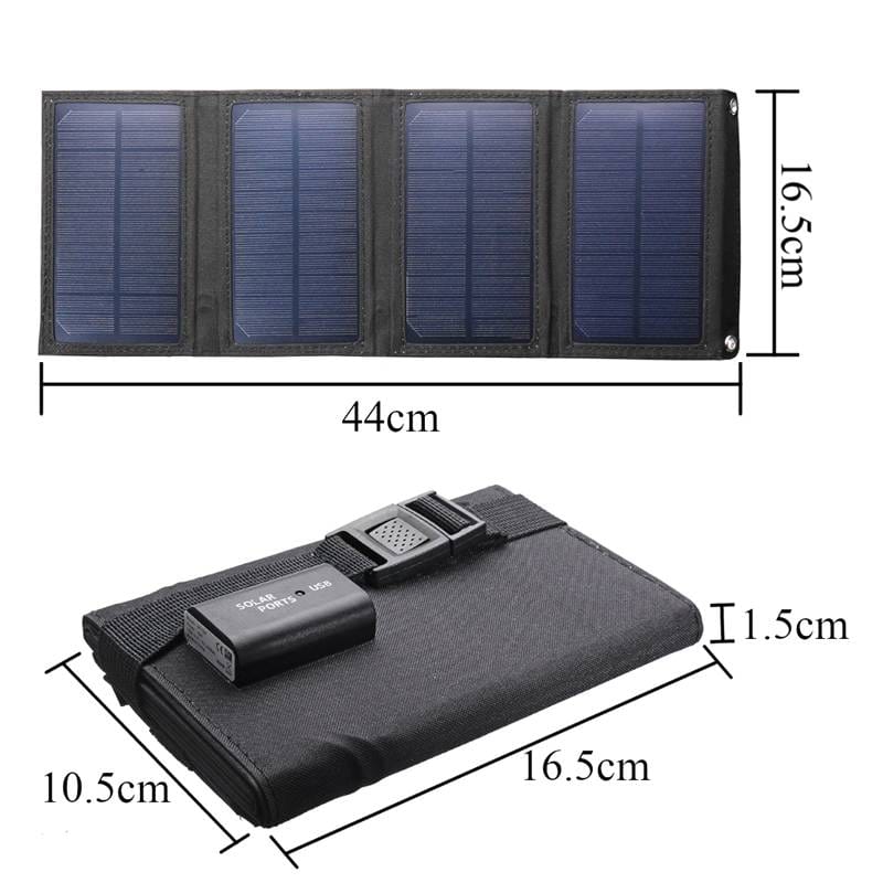 chargeur solaire en utilisation