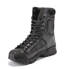 chaussure de randonnée haute noire vue de profil