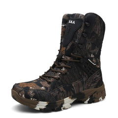 chaussure de randonnée trekking coloris marron camo