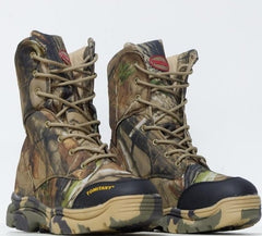 chaussure de trail randonnée coloris feuilles camouflage