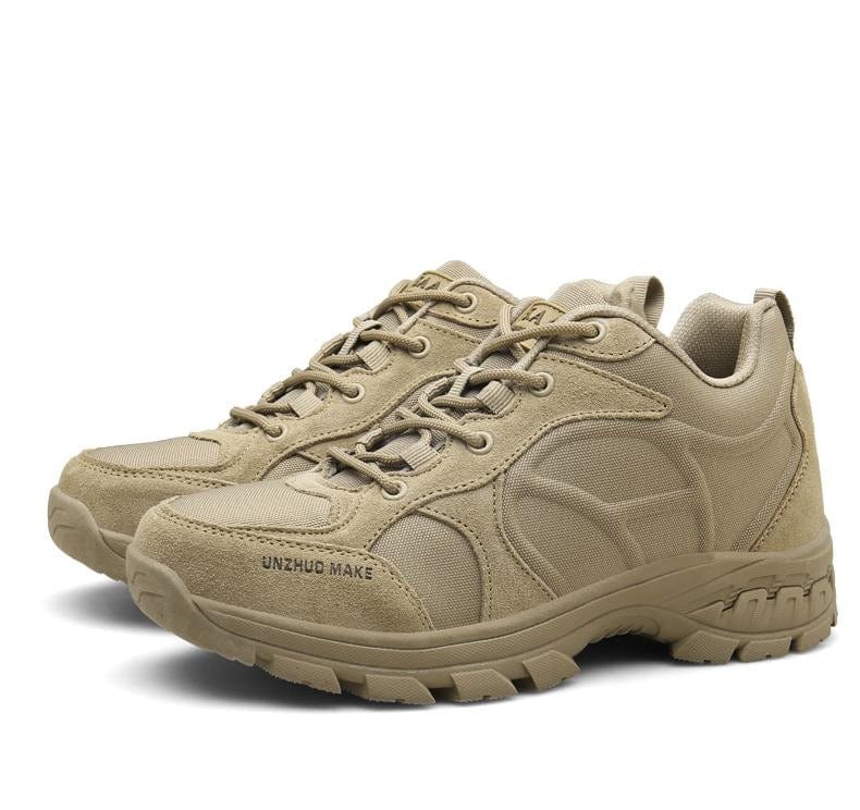 chaussure militaire à coque coloris beige