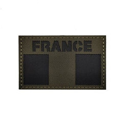 écusson armée française fluorescent détail brodé