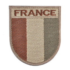écusson drapeau france modèle 4 format 6.5x7.5