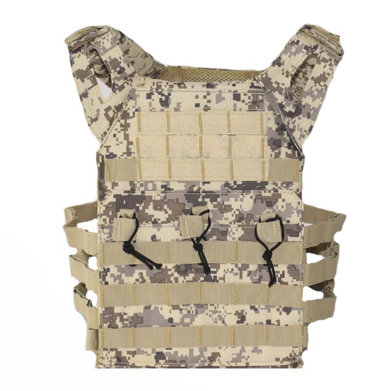 gilet tactique camouflage désert molle détail du système molle
