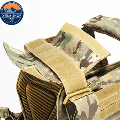 gilet tactique confort désert vue de dos
