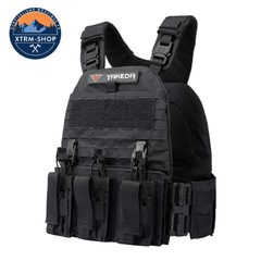 gilet tactique désert militaire vue de dos