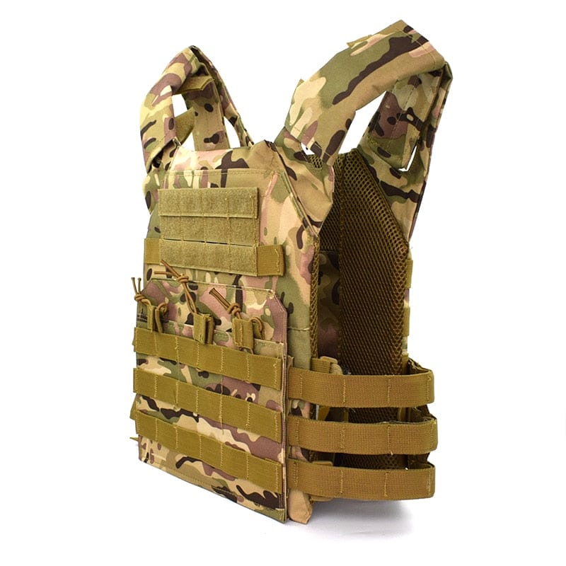 gilet tactique désert molle vue latérale