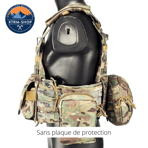 gilet tactique minimaliste vue latérale
