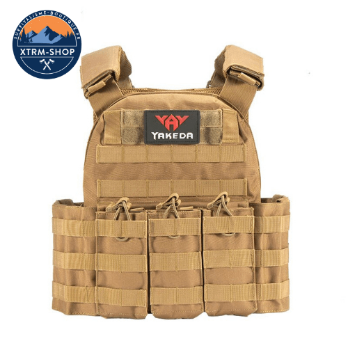 gilet tactique multipoches coloris khaki