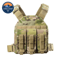 gilet tactique noir de sécurité coloris camouflage